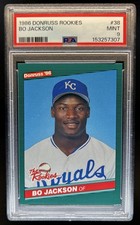 1986 Donruss The Rookies Bo Jackson Rookie RC #38 Royals PSA 9
