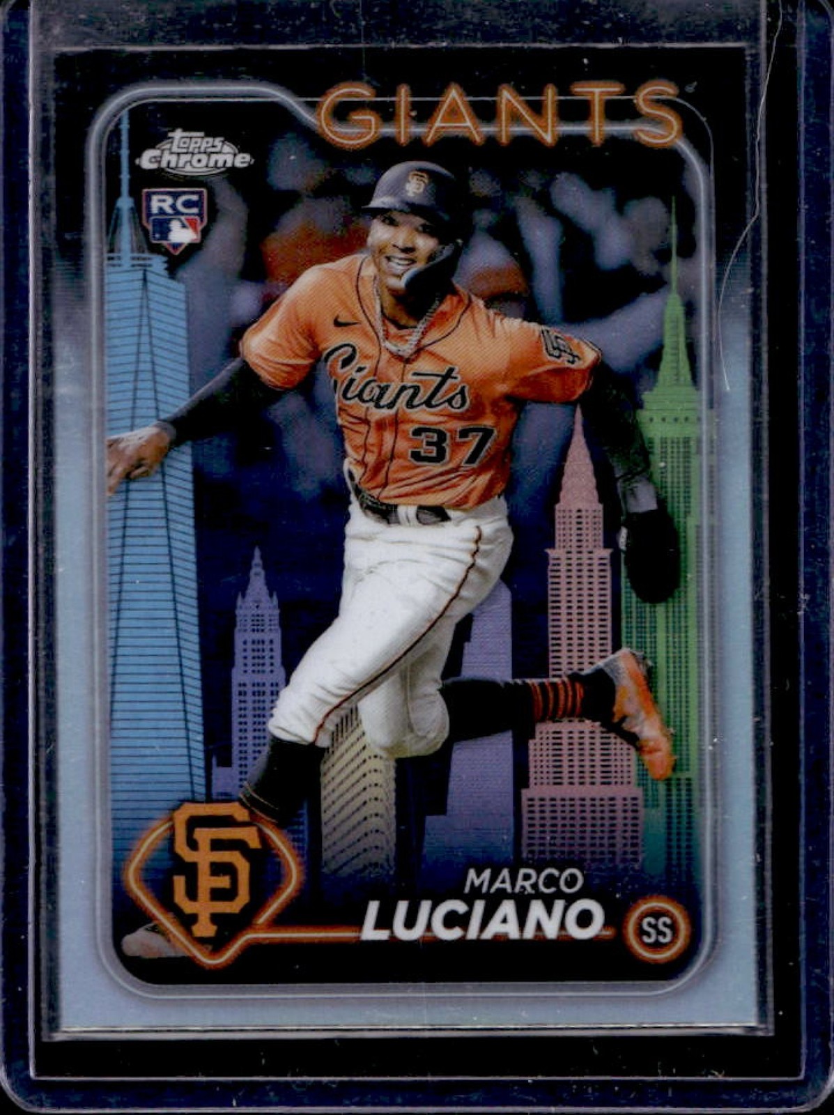 2024 Topps Chrome Marco Luciano RC Big Apple Refractor Rookie #210 Giants