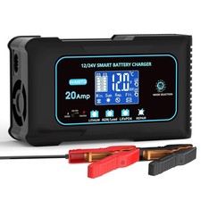 20Amp Smart Battery Charger Lithium LiFePO4  LeadAcid, 12V/24V Rapid Automot...