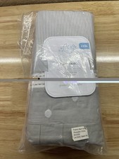 Pottery Barn Baby Taylor Crib/Toddler Bed Skirt Gray Embroidered Gorgeous 