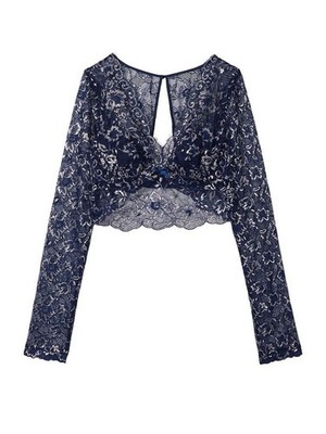 Victoria's Secret Dream Angels Allure Shimmer Long-Sleeve Bra Top | Size L *new*