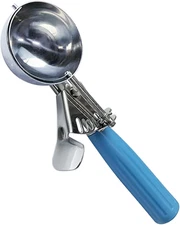 4 Oz Ice Cream Scoop with Trigger Release #8 - Stainless Steel Dessert Spoon