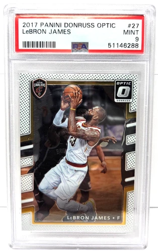 2017 Panini Donruss Optic LeBRON JAMES Basketball Card PSA 9 MINT