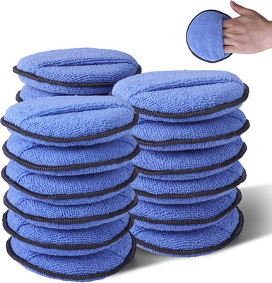 18-Pack Car Microfiber Wax Applicator Pads with Finger Pocket Soft Foam