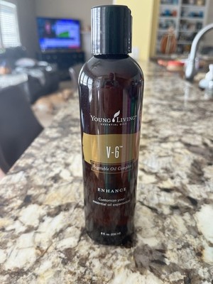 Young Living NEW Vegetable Oil Complex 8OZ SEALED V-6 Massage Oil Bottle Enhance