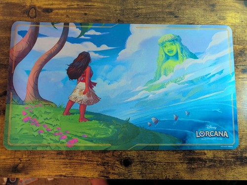 Disney Lorcana Into the Inklands Moana How Far I'll Go Playmat Used