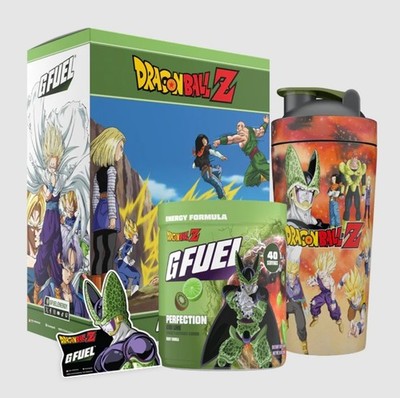 【極美品】FLAVOR6 3×2シーガル G Fuel Dragon Ball Z Cell Perfection Metal Shaker Cup Kiwi Lime