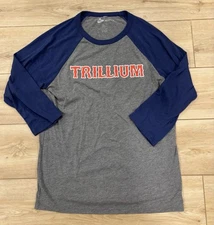 Trillium Brewery T Shirt Women’s Sz Medium M 3/4 Sleeve Raglan Boston Red Sox