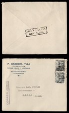 DR WHO 1942 SPAIN WWII CENSORED BARCELONA AIRMAIL TO SWITZERLAND M70083