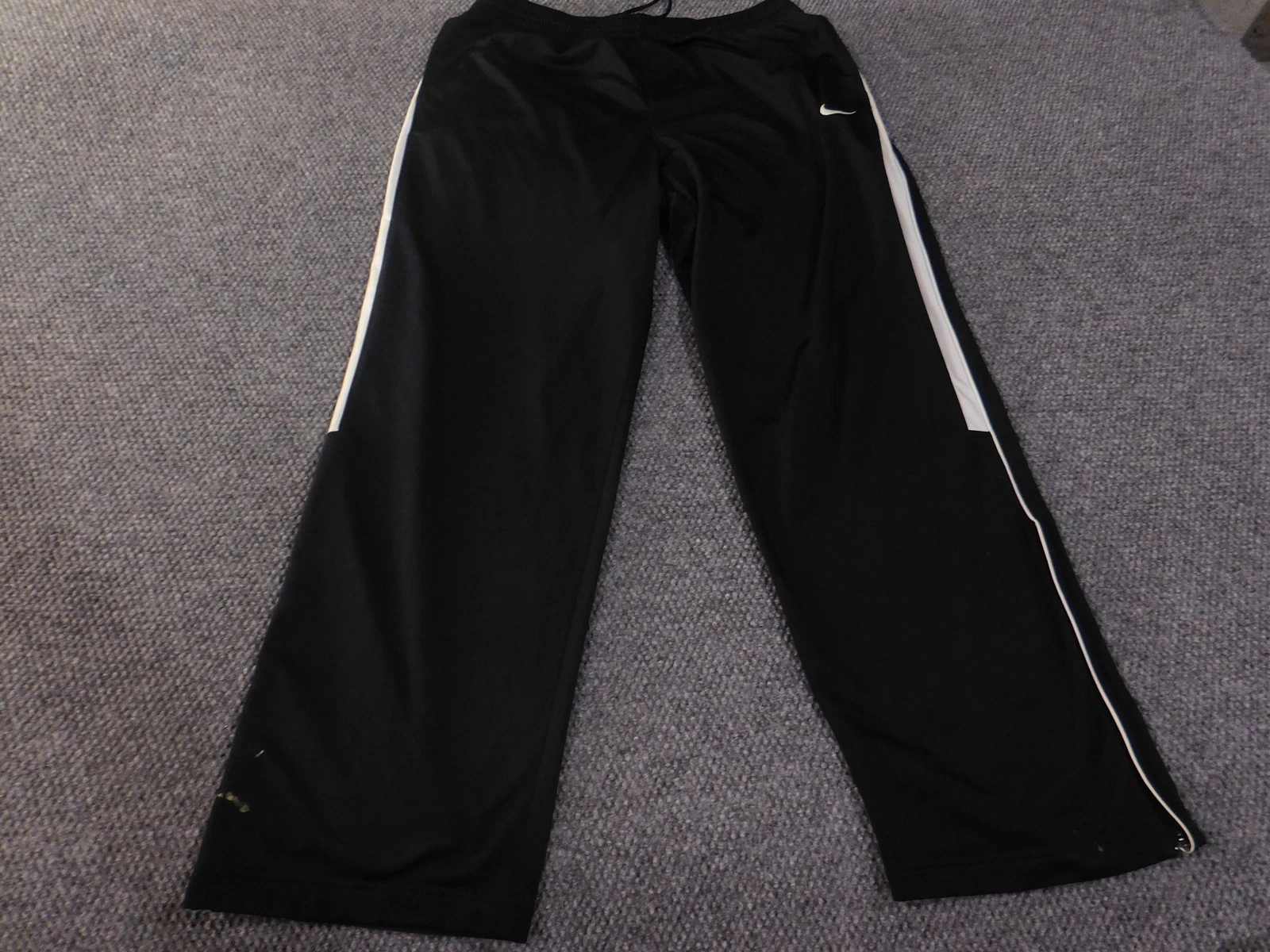 Nike Sweatpants Mens XL Black vintage basketball Side Zip Track Athletic