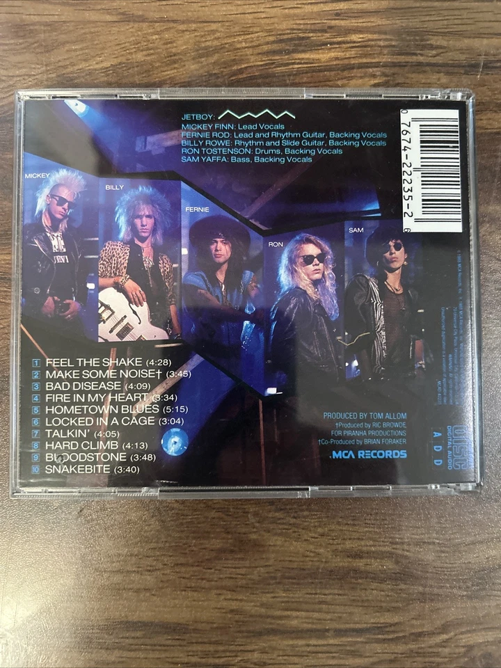 Jetboy - Feel The Shake (CD, 1988, MCA Records) Good Condition - Imagem 3 de 4