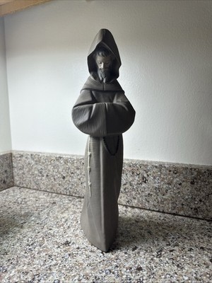 Lladro - Monk in a Matte GRES finish - 13.5  Tall. Retired 1998