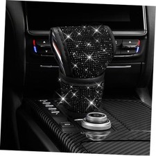 Bling Auto Gear Shift Knob Cover, Car Shifter Cover, Sparkly Crystal Black