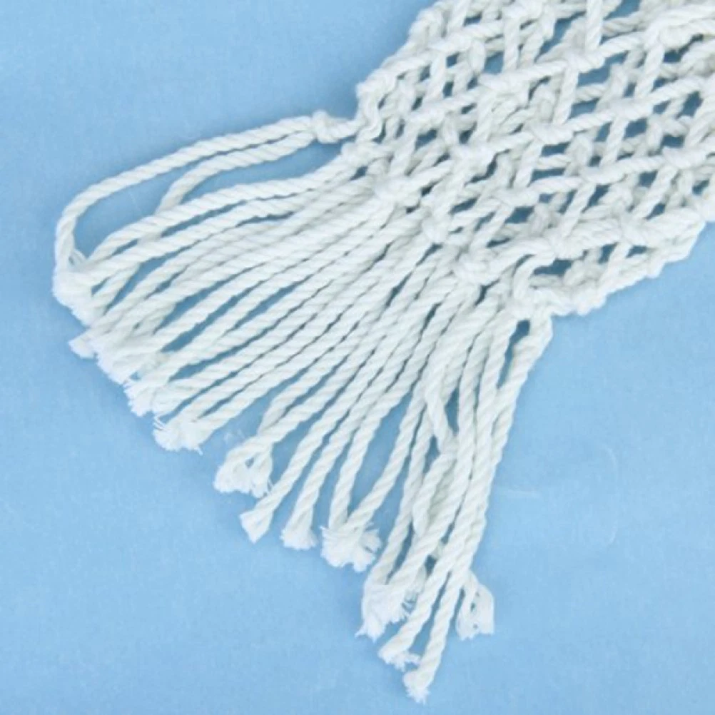 Set of 6 Snooker Table Cotton Nets Durable White Pool Bag Pockets