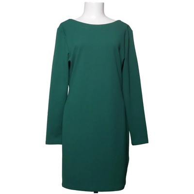 H&M, Kleid, Größe: L, Grün, Elasthan/Polyester, Einfarbig, Damen #VNV