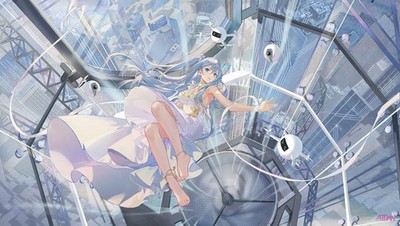 Anime Art 2D Portrait Atdan Synthesizer V Falling 11x17 Poster