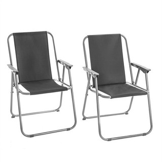 B Ware Anglerstuhl Campingstuhl 2er Set faltbarer Outdoor Klappsessel Klappstuhl