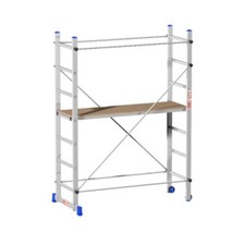 Ponteggio Alluminio Cm 158x60x218h Piano Lavoro 53x150 Trabattello