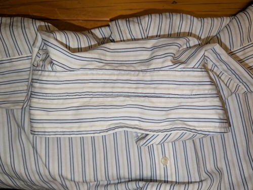 Arrow Men's Wrinkle-Free Striped Dress Shirt, Size XXL 18/18.5 BIN D 4 - Picture 12 of 15