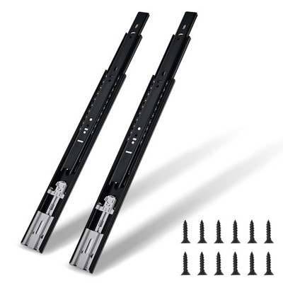Soft Close Drawer Slides Full Extension 16 Inch Bearing Drawer Slides Heavy D...