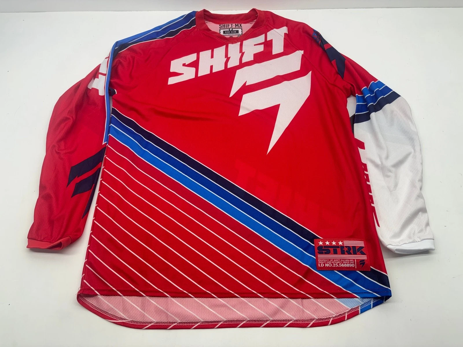 Shift Men's Jersey Large Red White L Riding Shirt Apparel Gear Motocross MX
