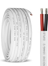 10 Gauge AWG 30ft Duplex Marine Grade Insulated Wire Tinned Copper Oxygen-Free