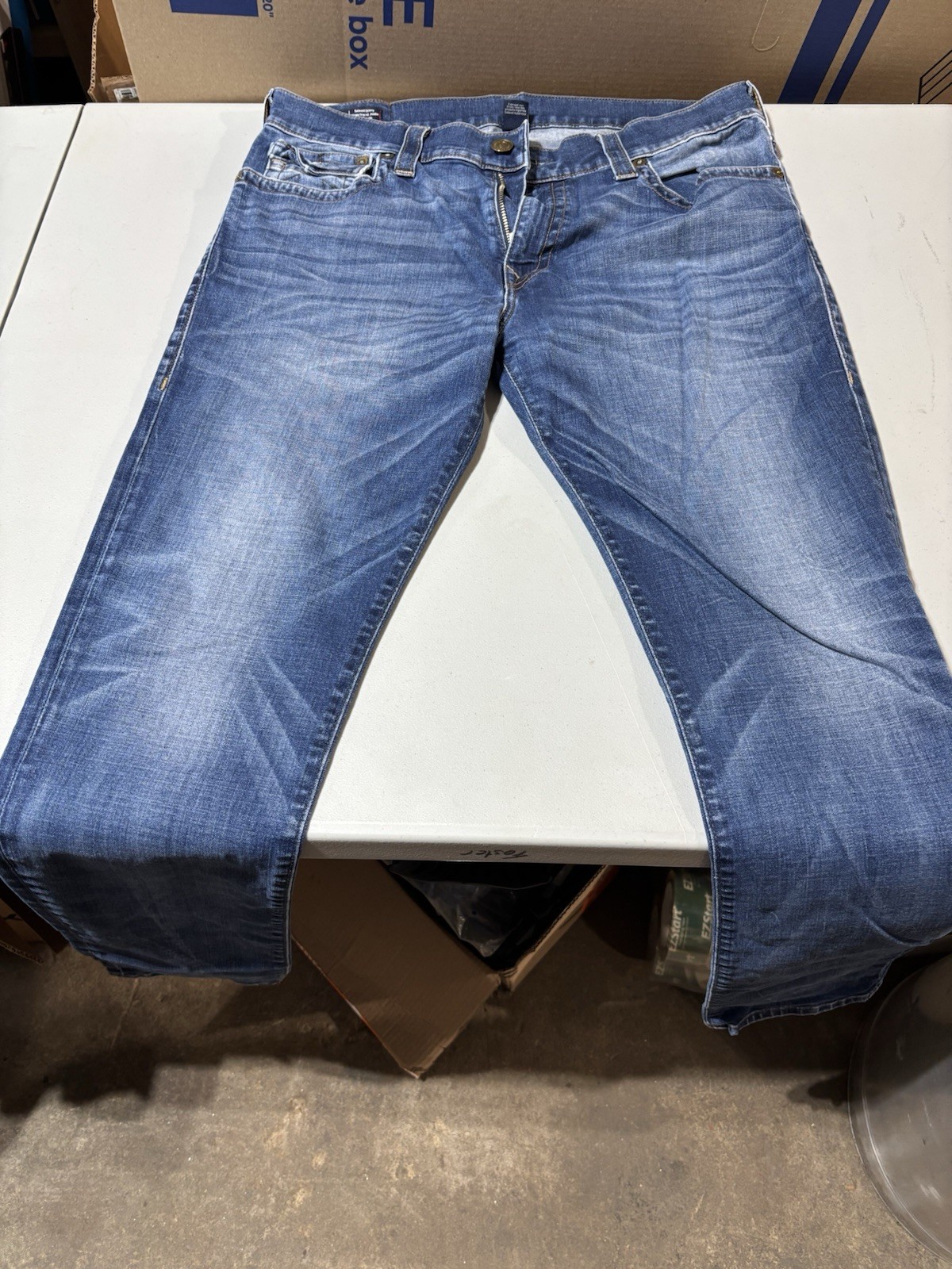 TRUE RELIGION Rocco Relaxed Skinny Jeans SZ 36