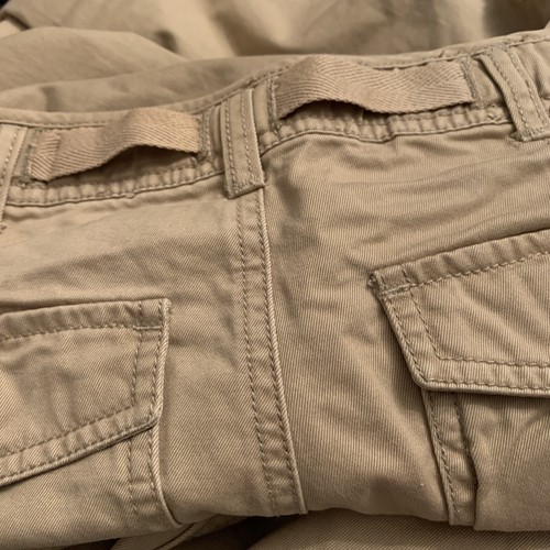 Old Navy Retro Cargo Pant Size 14 Youth Boot Cut Unisex Khakis Low Rise29” W - Picture 7 of 9