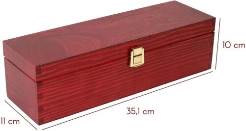 Weinkiste Holz Weinkisten aus Holz Flaschenbox aus Holz Weinbox für 1 Flasche - Bild 19 von 48