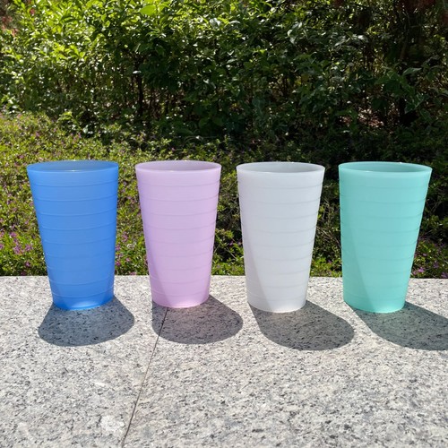 32 oz Plastic Drinking Cups Reusable - Large Unbreakable Drinking Glasses set... - Picture 2 of 7
