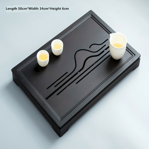 Natural Walnut Hard Bamboo Kung Fu Gongfu Tea Tray Serving Table Tea Plate - Picture 8 of 24