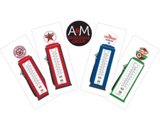 19" Gas Pump & Oil Advertising Thermometer TEXACO, Chevron, Sky Chief, Red Crown