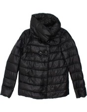 Herno Womens Padded Jacket It 42 Medium Black Polyamide Ay01