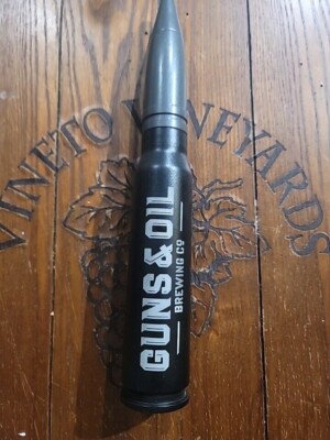 Guns & Oil Brewing Co Tap Handle Craft Beer Bullet Big taphandle