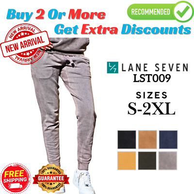 LS389 Lane Seven LST009 Unisex Vintage Ultra Slim Super Comfortable Jogger Pant