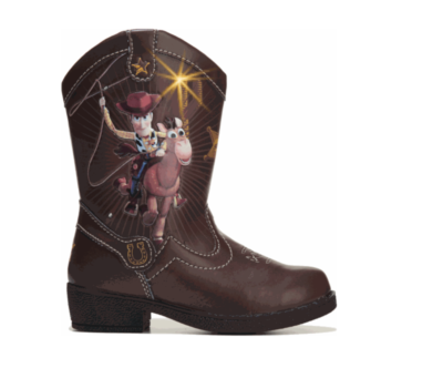 Pixar Toy Story LIGHT UP Cowboy BOOTS shoes Western Rodeo Woody