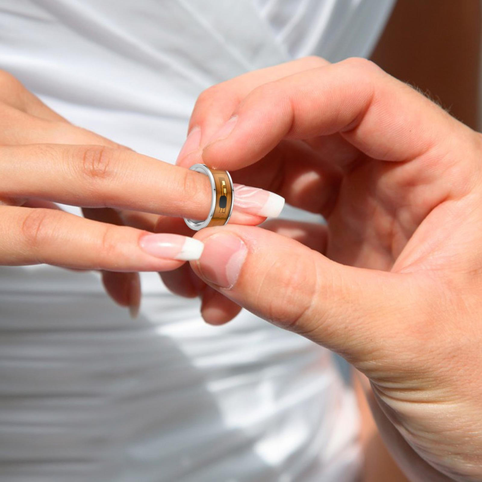 Biochip & Ultrasound Smart Shaping Ring, Lymphatic Zircon