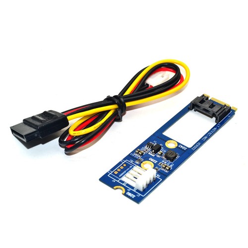 M.2 NGFF to 7 Pin SATA III 3 7Pin SATA3.0 Cable SSD Adapter Converter Board Card - Picture 7 of 8