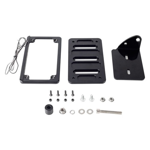 Side Mount License Plate Holder & LED Frame Light For Harley Sportster S RH1250S - Picture 5 of 10