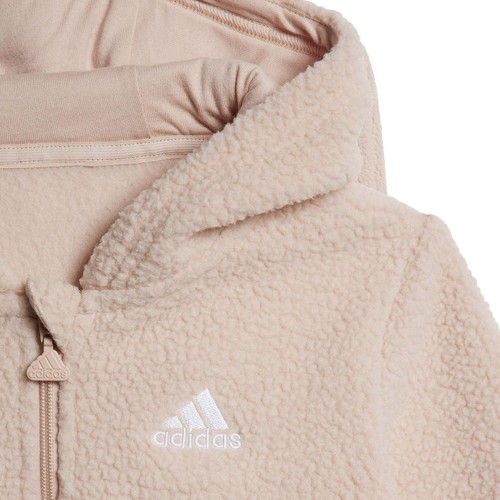 Adidas baby kids fleece Sherpa bear jogger sweat pants suit beige - Picture 4 of 6