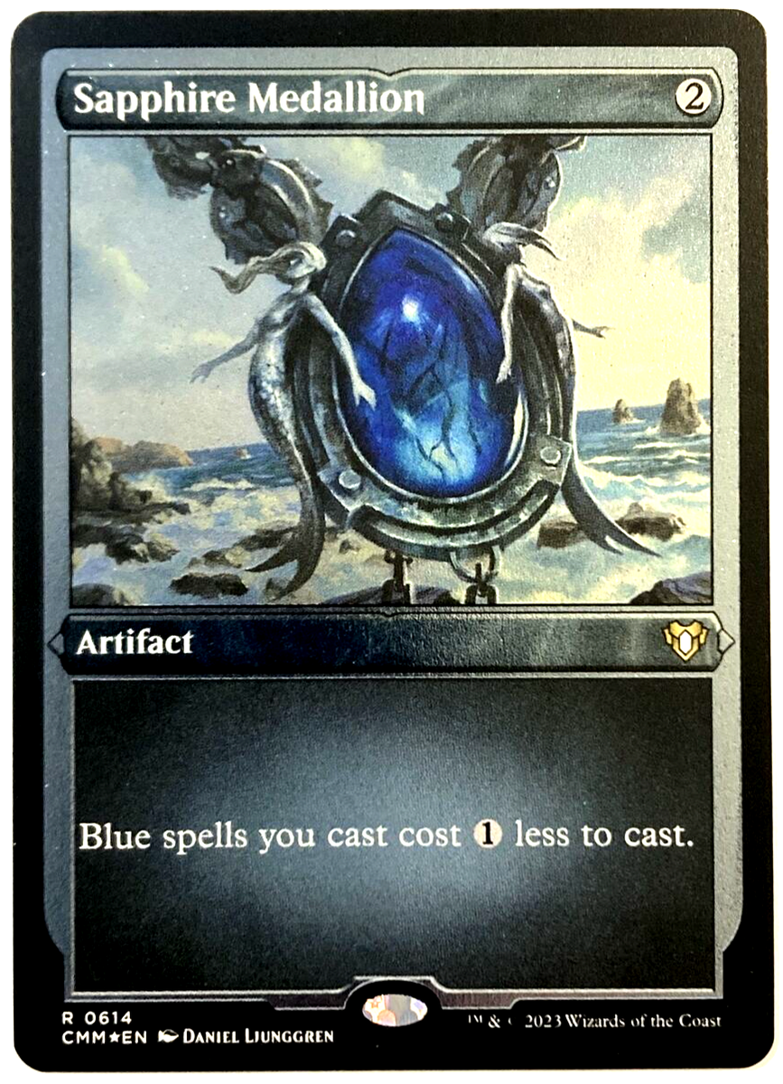 MTG Sapphire Medallion *FOIL ETCHED* Commander Masters 614 NM | eBay