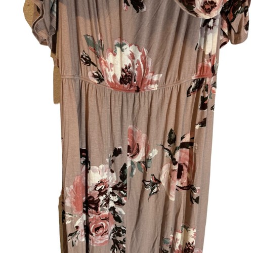 Sweet Lovely By Jen Floral Maxi Dress 1XL Ruffle Sleeves Boho Chic - Picture 11 of 11