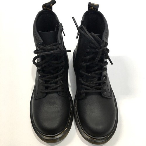 Stivaletti Dr. Martens Junior 1460 in morbida pelle T stringati neri - Foto 7 di 15