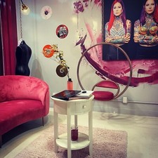 Pink custom-made swing