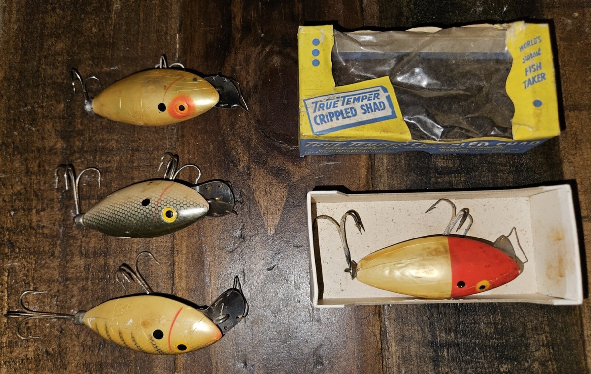 Vintage True Temper Crippled Shad Lure Lot Of 4 | eBay Vintage True Temper Crippled Shad Lure Lot Of 4 | eBay
