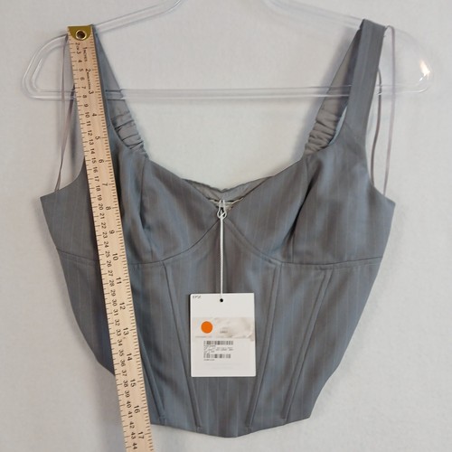 Conjunto de corsé y pantalón para mujer NIA talla pequeña gris a rayas ver medidas nuevo con etiquetas - Imagen 15 de 24