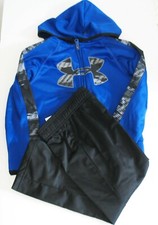 Under Armour Little Boys 2 Pc Travel Hoodie  Pants Set Royal Sz 4 - NWT