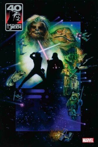 STAR WARS RETURN OF JEDI 40TH ANN COVERS SPROUSE #1 MOVIE VARIANT MARVEL COMICS - Imagen 1 de 1