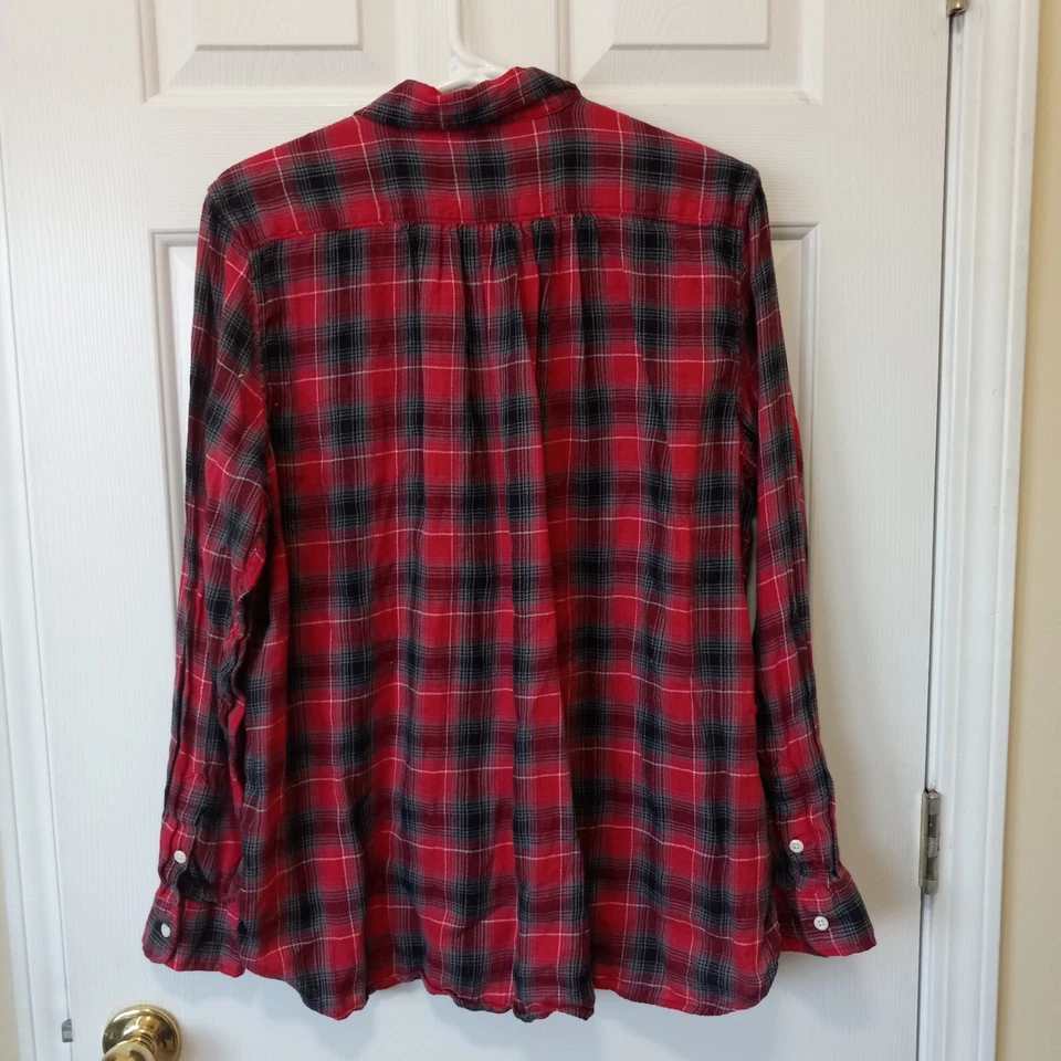 POLO RALPH LAUREN Women's Button Linen Cotton Button Casual Everyday Top SIze L - Image 4 of 4