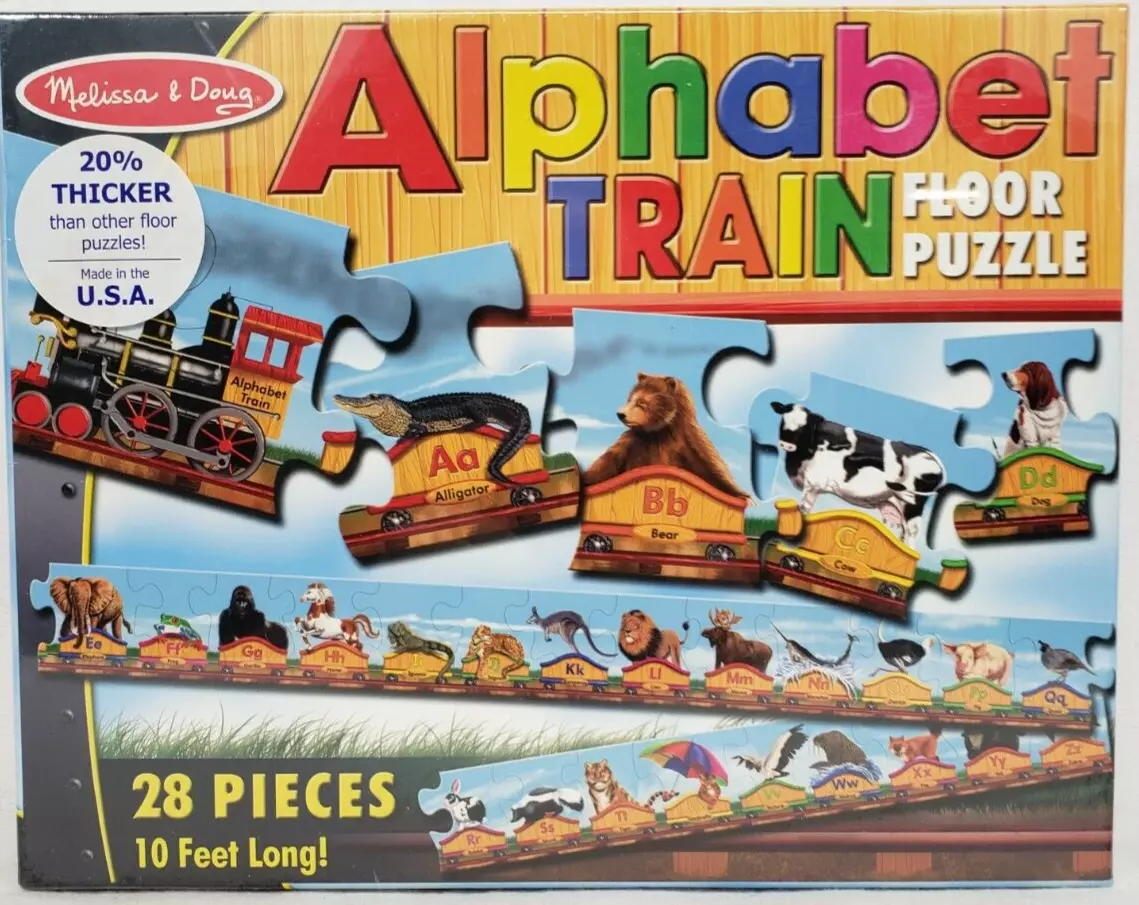 Melissa and best sale doug train puzzle